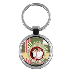 merry christmas - Key Chain (Round)