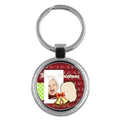 merry christmas - Key Chain (Round)