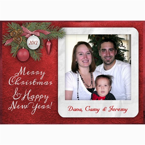 7x5 Photo Greeting Christmas New Year By Laurrie 7 x5  Photo Card - 1