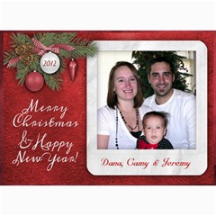 7x5 Photo Greeting Christmas New Year - 5  x 7  Photo Cards