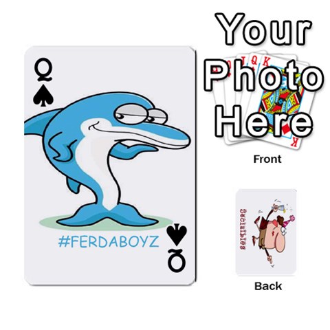 Queen Cards By Lesley Front - SpadeQ