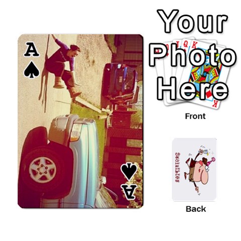 Ace Cards By Lesley Front - SpadeA