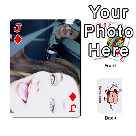 Jack Cards By Lesley Front - DiamondJ