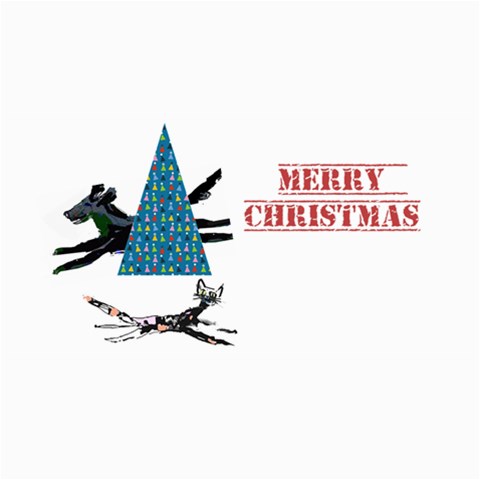 10  Christmas  Cards:    Around The Christmas Tree    By Riksu 8 x4  Photo Card - 3