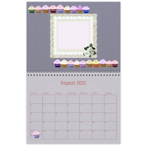 Cupcake Calendar 2025 By Claire Mcallen Aug 2025