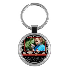 merry christmas - Key Chain (Round)