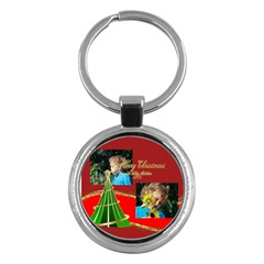 merry christmas - Key Chain (Round)