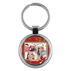 merry christmas - Key Chain (Round)