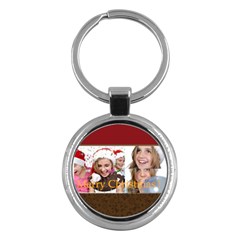 merry christmas - Key Chain (Round)