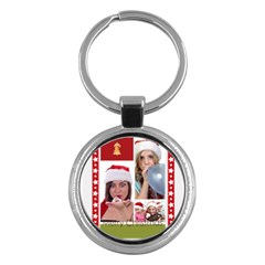 merry christmas - Key Chain (Round)