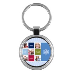 merry christmas - Key Chain (Round)