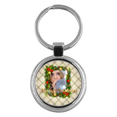 merry christmas - Key Chain (Round)