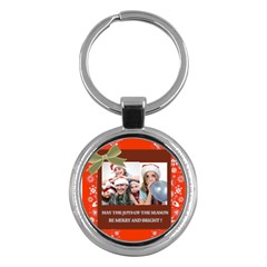 merry christmas - Key Chain (Round)