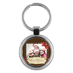 merry christmas - Key Chain (Round)