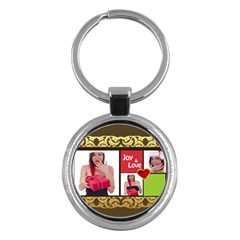 merry christmas - Key Chain (Round)