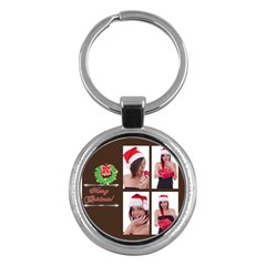 merry christmas - Key Chain (Round)