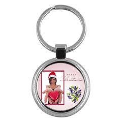 merry christmas - Key Chain (Round)