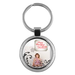 merry christmas - Key Chain (Round)