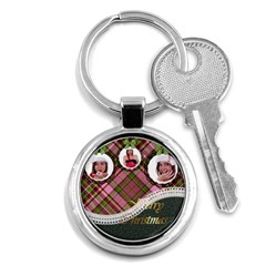 merry christmas - Key Chain (Round)