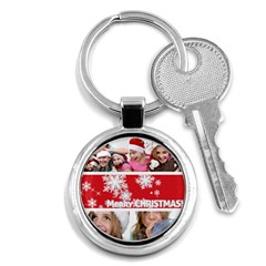 merry christmas - Key Chain (Round)