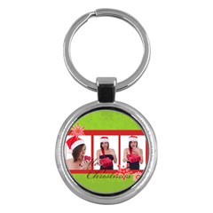 merry christmas - Key Chain (Round)