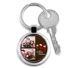 merry christmas - Key Chain (Round)