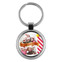 merry christmas - Key Chain (Round)