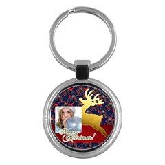 merry christmas - Key Chain (Round)