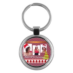 merry christmas - Key Chain (Round)