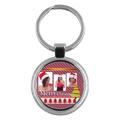 merry christmas - Key Chain (Round)