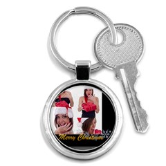 merry christmas - Key Chain (Round)