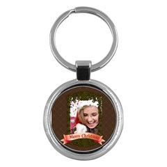 merry christmas - Key Chain (Round)