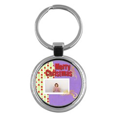 merry christmas - Key Chain (Round)