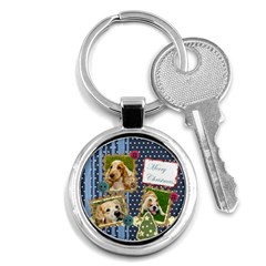 merry christmas - Key Chain (Round)