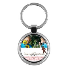 merry christmas - Key Chain (Round)