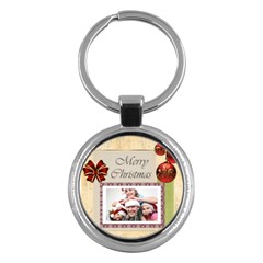 merry christmas - Key Chain (Round)