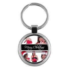 merry christmas - Key Chain (Round)