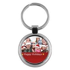 merry christmas - Key Chain (Round)