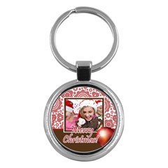 merry christmas - Key Chain (Round)