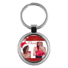 merry christmas - Key Chain (Round)