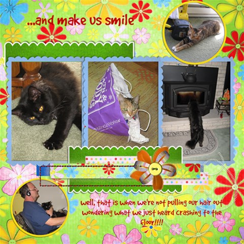 Pets And Family By Kathy 12 x12  Scrapbook Page - 1