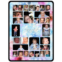 Blue Flower Grandchildren XL Blanket - Fleece Blanket (Large)