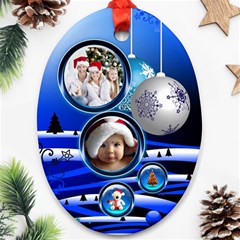 Christmas - Oval Ornament (Two Sides)