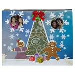 Gingerbread Couple with tree Cosmetic bag (XXXL)