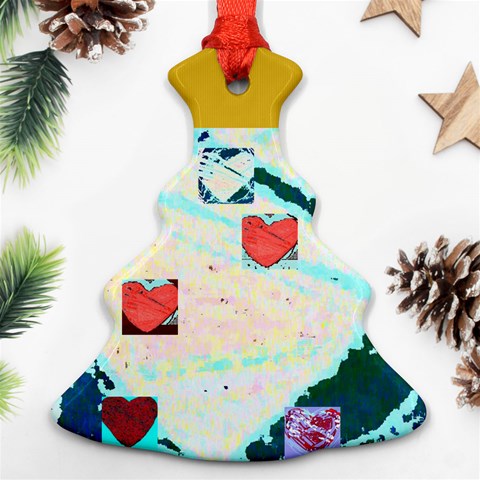 Christmas Tree With  Hearts ( Your Photo , Text) By Riksu Front