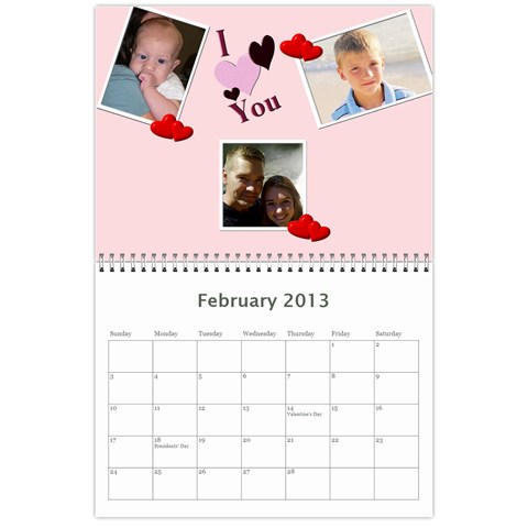 Mom Calendar By Colton Feb 2013