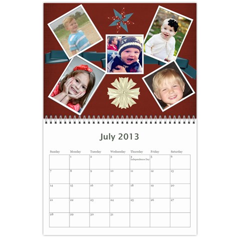 Mom Calendar By Colton Jul 2013