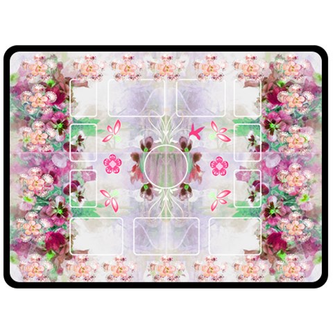 Flower Fun Xl Blanket By Birkie 80 x60  Blanket Front