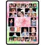 Pink Flower Grandchildren XL Blanket - Fleece Blanket (Large)