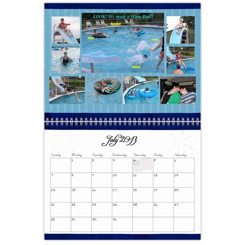 2013 Calendar Main By Odessa Jul 2013